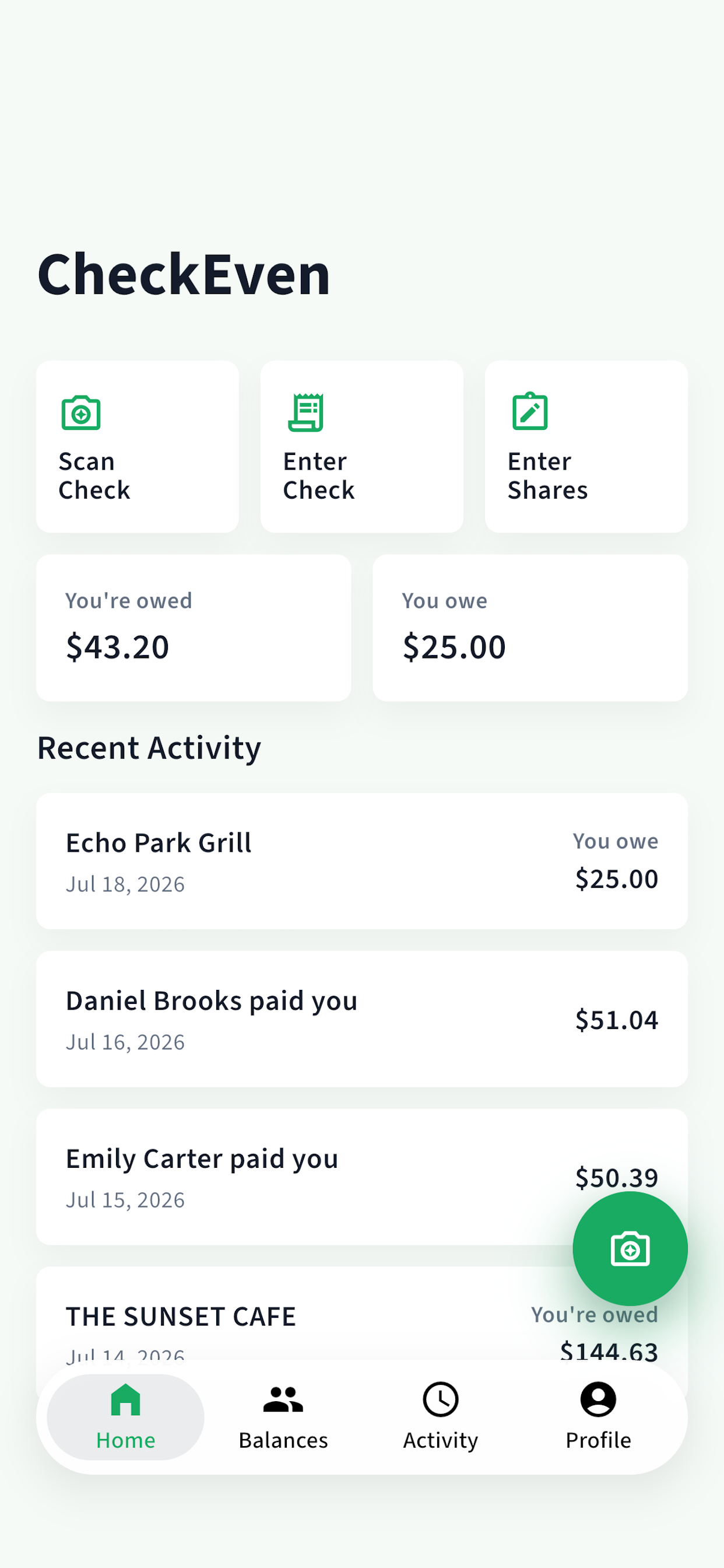CheckEven App Screenshot